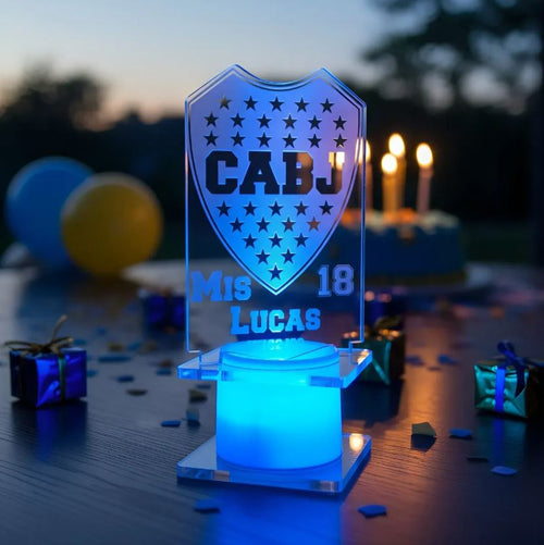 Souvenirs Led Acrílico Fiesta 18 años x12u