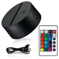 Base Led Rgb Touch Usb / Pilas Para Lamparas De Acrilico