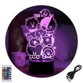 Velador Infantil Ilusion 3D A control remoto Emblema Spider Man USB / PILAS