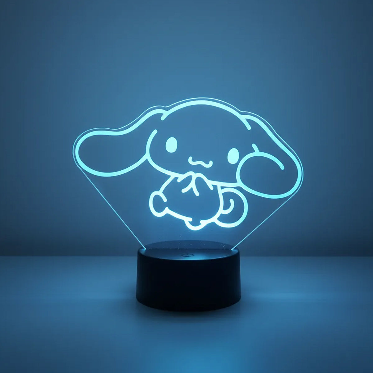 Velador Ilusion 3D A control remoto Lámpara Kawai Cinnamoroll Sanrio USB / PILAS