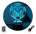 Velador Ilusion 3D A control remoto Futbol Vélez Sarsfield USB / PILAS