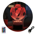 Velador Ilusion 3D A control remoto Futbol Club River Plate USB / PILAS
