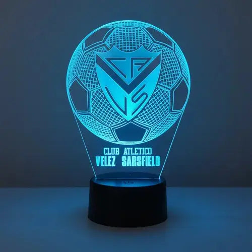 Velador Ilusion 3D A control remoto Futbol Vélez Sarsfield USB / PILAS