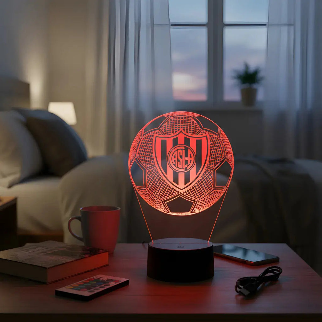Velador Ilusion 3D A control remoto Futbol San Lorenzo de Almagro USB / PILAS