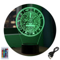 Velador Infantil Ilusion 3D A control remoto Gravity Falls Bill Cipher USB / PILAS