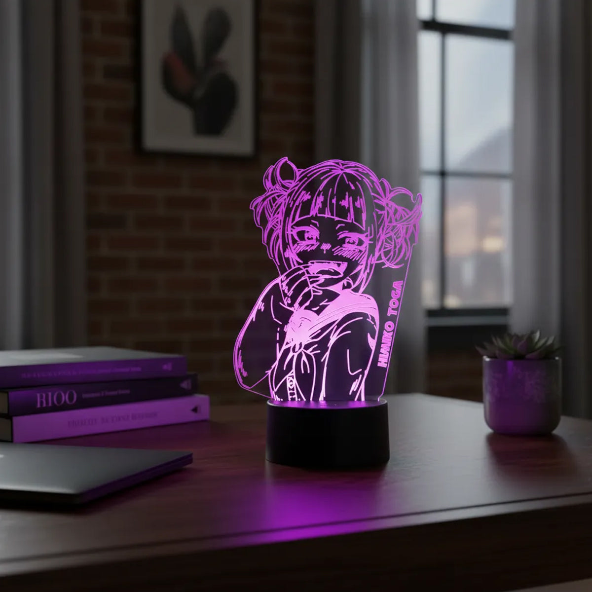 Velador Ilusion 3D A control remoto Himiko Toga My Hero Academia USB / PILAS