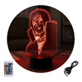 Velador Ilusion 3D A control remoto Lámpara Itachi Uchiha USB / PILAS