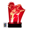 Velador Ilusion 3D A control remoto Lámpara Naruto Uzumaki USB / PILAS