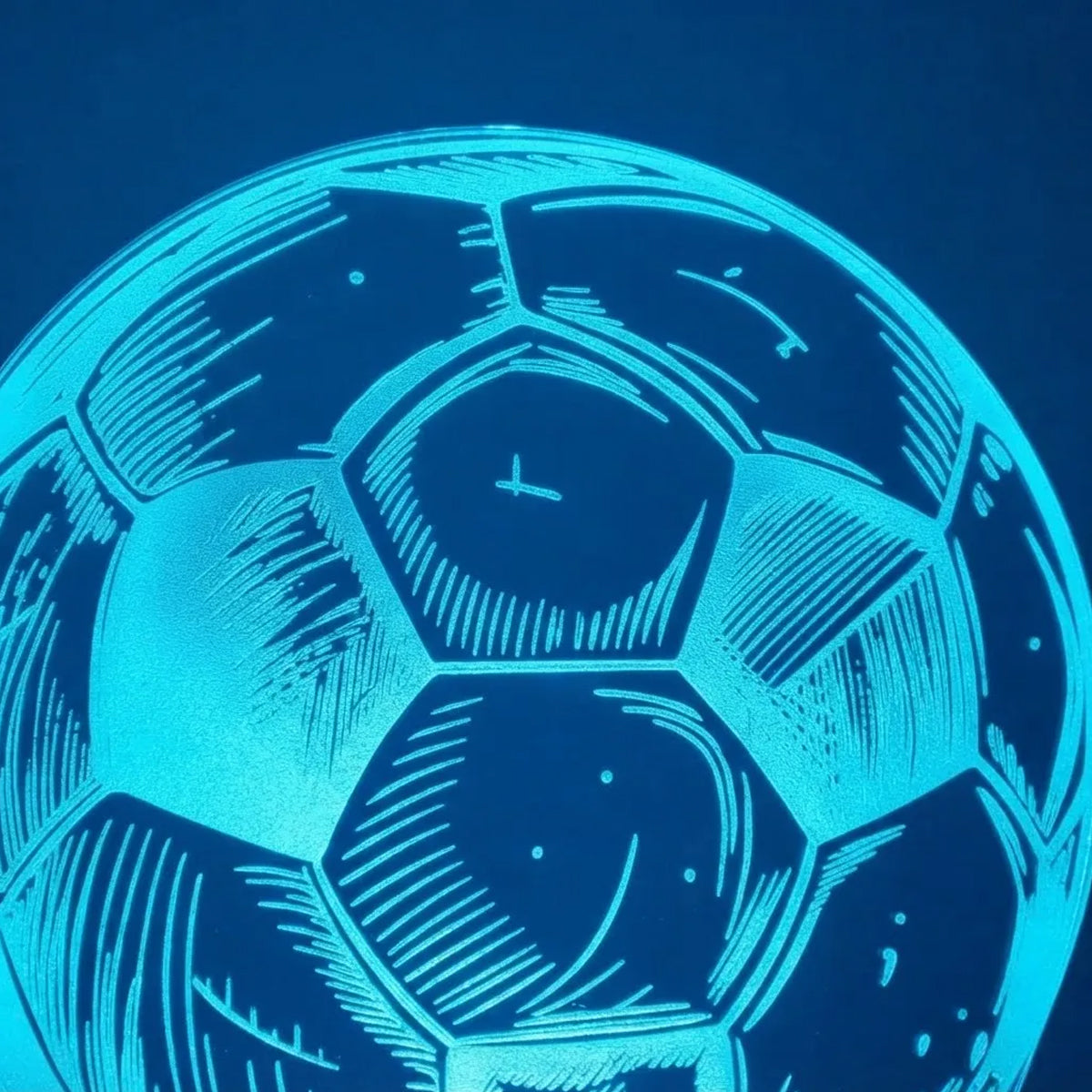 Velador Ilusion 3D A control remoto Lámpara Pelota de Fútbol USB / PILAS