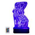 Velador Infantil Ilusion 3D A control remoto Lámpara Reyna Valorant USB / PILAS