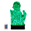 Velador Ilusion 3D A control remoto Lámpara Viper Valorant USB / PILAS